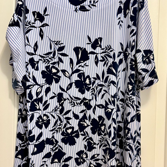 Tommy Hilfiger Floral Striped Women's Top - Picture 2 of 5